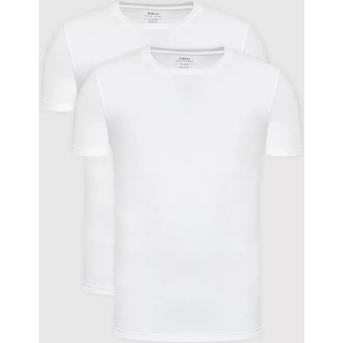 textil Herre T-shirts m. korte ærmer Ralph Lauren 714835960 Hvid
