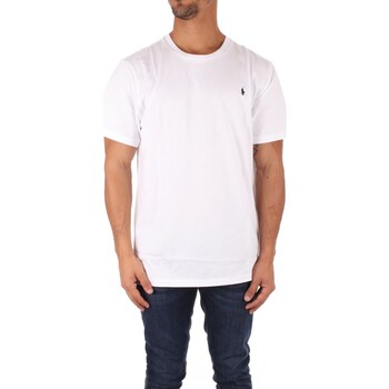 textil Herre T-shirts m. korte ærmer Ralph Lauren 714844756 Hvid