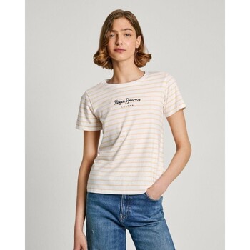 textil Dame T-shirts & poloer Pepe jeans PL505876 ELBA Gul