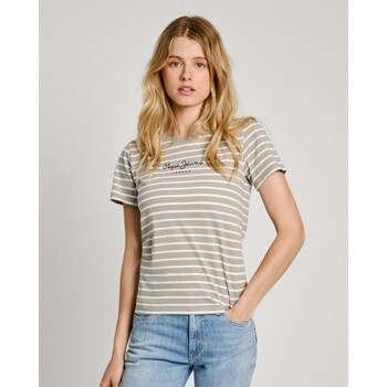 textil Dame T-shirts & poloer Pepe jeans PL505876 ELBA Grøn