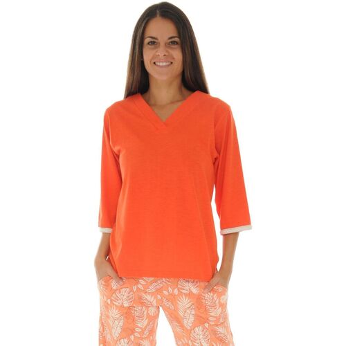 textil Dame Pyjamas / Natskjorte Christian Cane GARRYA Orange