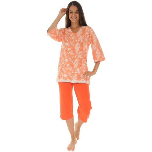 textil Dame Pyjamas / Natskjorte Christian Cane GARRYA Orange