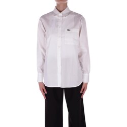 textil Dame Skjorter / Skjortebluser Lacoste CF7706 Hvid