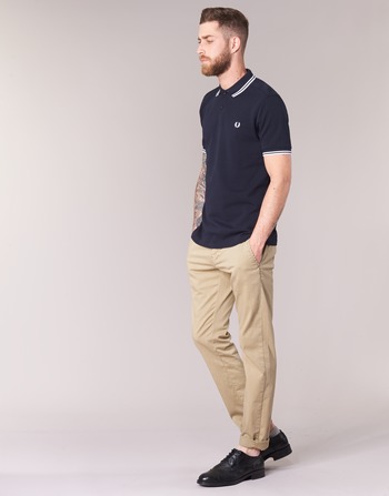 Fred Perry SLIM FIT TWIN TIPPED Marineblå / Hvid