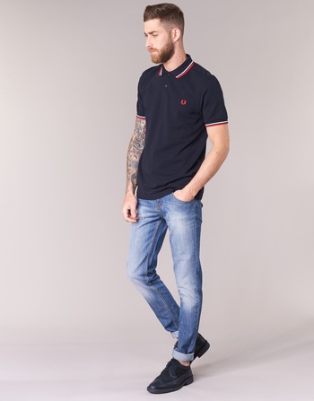 Fred Perry SLIM FIT TWIN TIPPED Marineblå