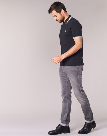 Fred Perry SLIM FIT TWIN TIPPED Sort / Hvid
