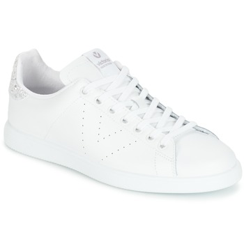 Sko Dame Lave sneakers Victoria DEPORTIVO BASKET PIEL Hvid / Sølv