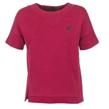 textil Dame Sweatshirts Nike TECH FLEECE CREW Bordeaux