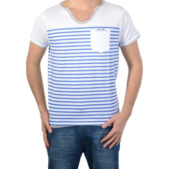 textil Herre T-shirts m. korte ærmer Deeluxe 77831 Hvid