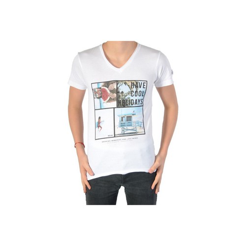 textil Pige T-shirts m. korte ærmer Deeluxe 77347 Hvid