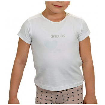 textil Børn T-shirts & poloer Geox T-shirt Hvid