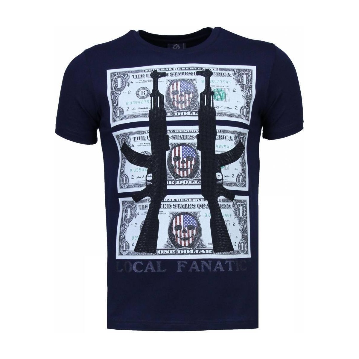 textil Herre T-shirts m. korte ærmer Local Fanatic 20776338 Blå