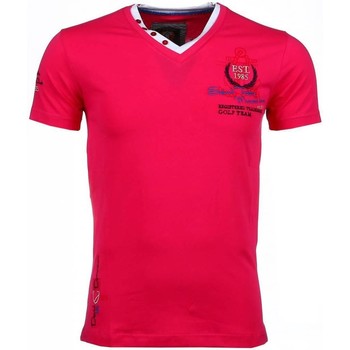 textil Herre T-shirts m. korte ærmer David Copper 5112905 Pink