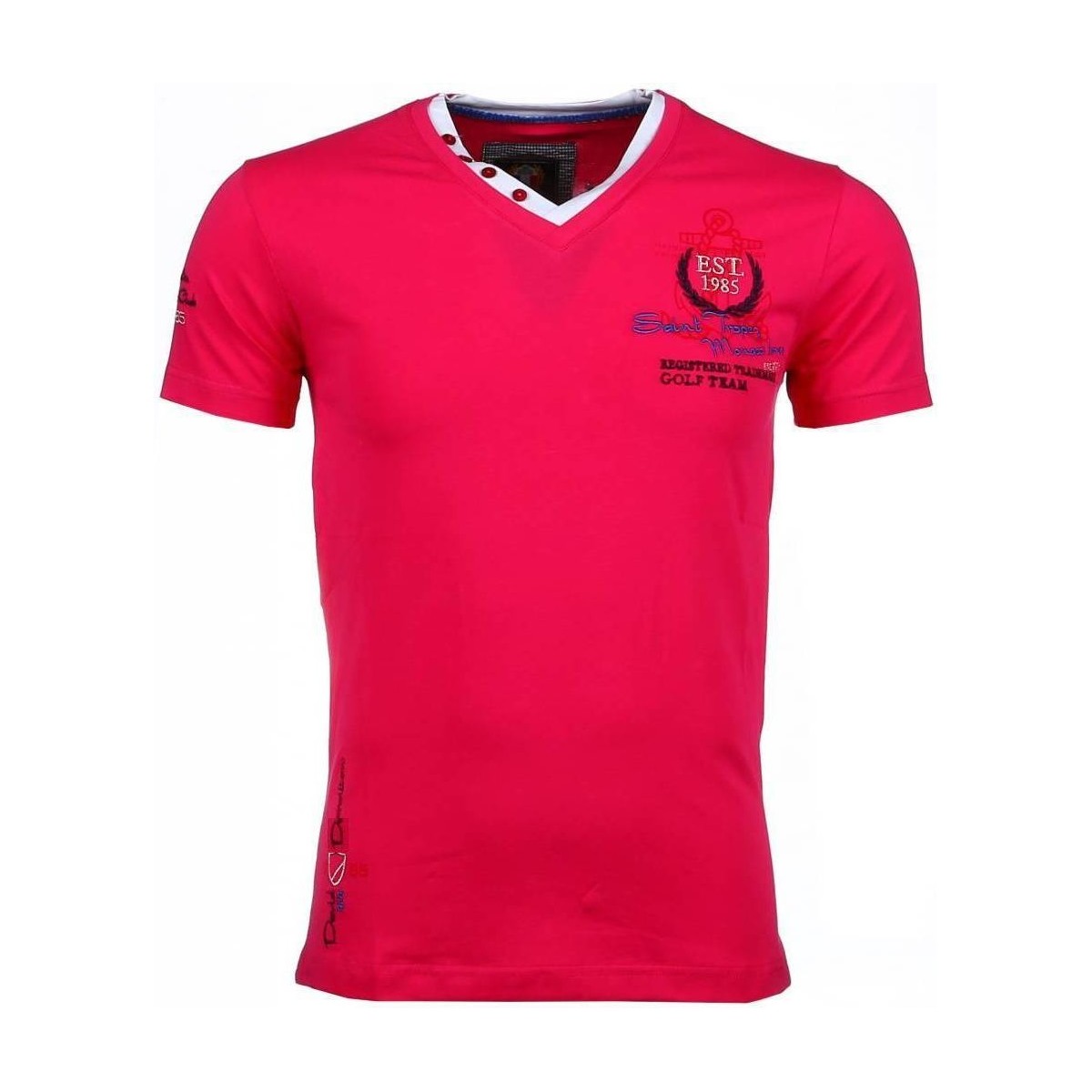 textil Herre T-shirts m. korte ærmer David Copper 5112905 Pink