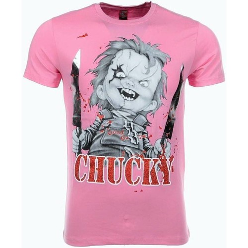 textil Herre T-shirts m. korte ærmer Local Fanatic 2195213 Pink