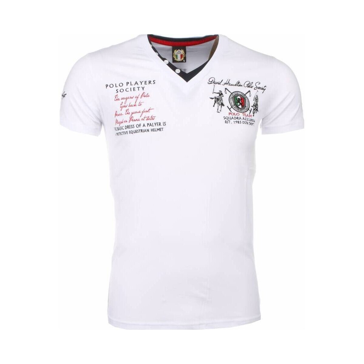 textil Herre T-shirts m. korte ærmer David Copper 6694336 Hvid