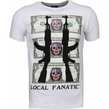 textil Herre T-shirts m. korte ærmer Local Fanatic 20776362 Hvid