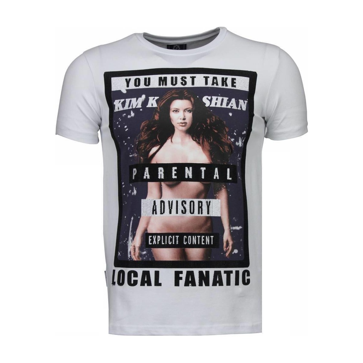 textil Herre T-shirts m. korte ærmer Local Fanatic 20777100 Hvid