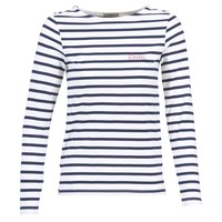 textil Dame Langærmede T-shirts Betty London IFLIGEME Hvid / Blå