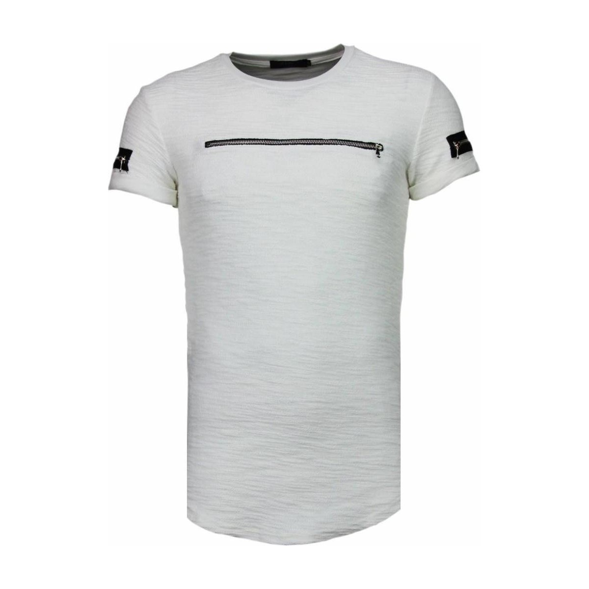 textil Herre T-shirts m. korte ærmer Justing 31875188 Hvid