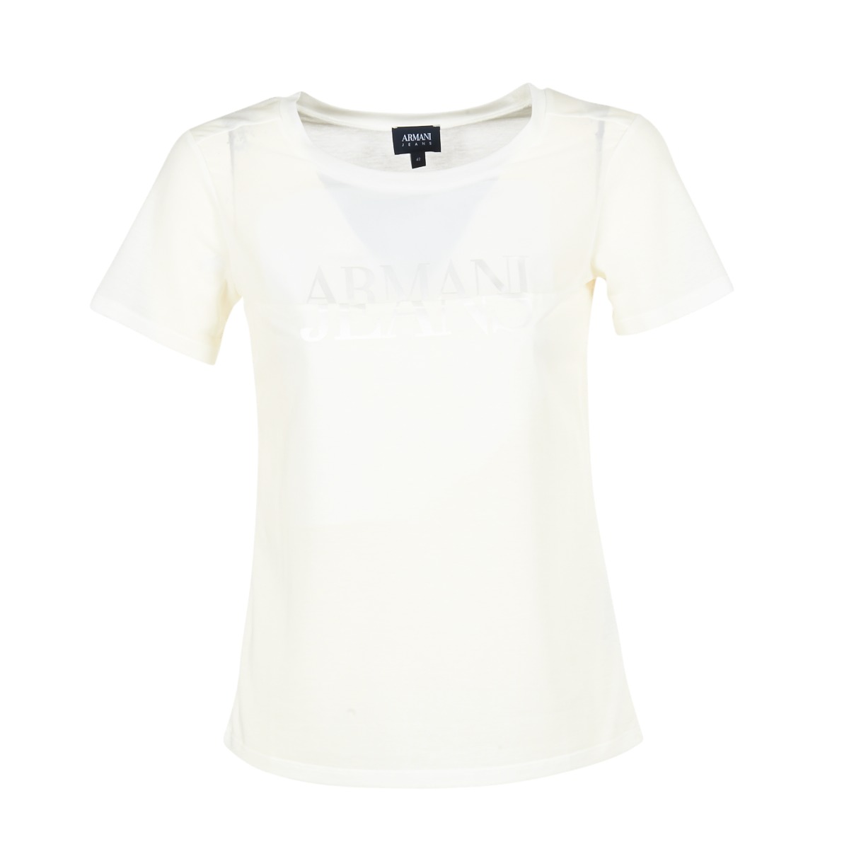 textil Dame T-shirts m. korte ærmer Armani jeans KAJOLA Hvid