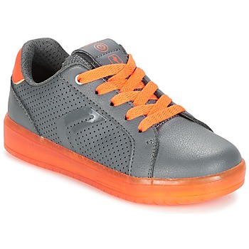 Sko Dreng Lave sneakers Geox J KOMMODOR B.B Grå / Orange