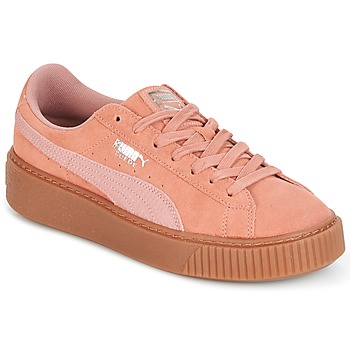 Sko Dame Lave sneakers Puma Suede Platform Core Gum Pink