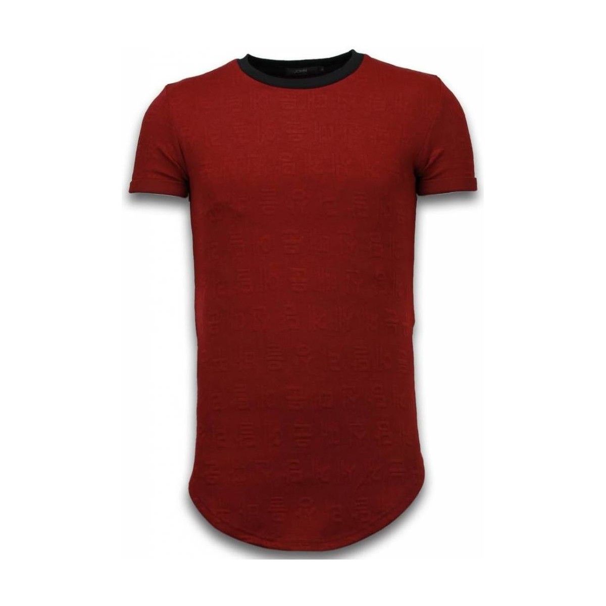 textil Herre T-shirts m. korte ærmer Justing 46499180 Rød