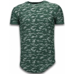 textil Herre T-shirts m. korte ærmer Justing 46483562 Grøn