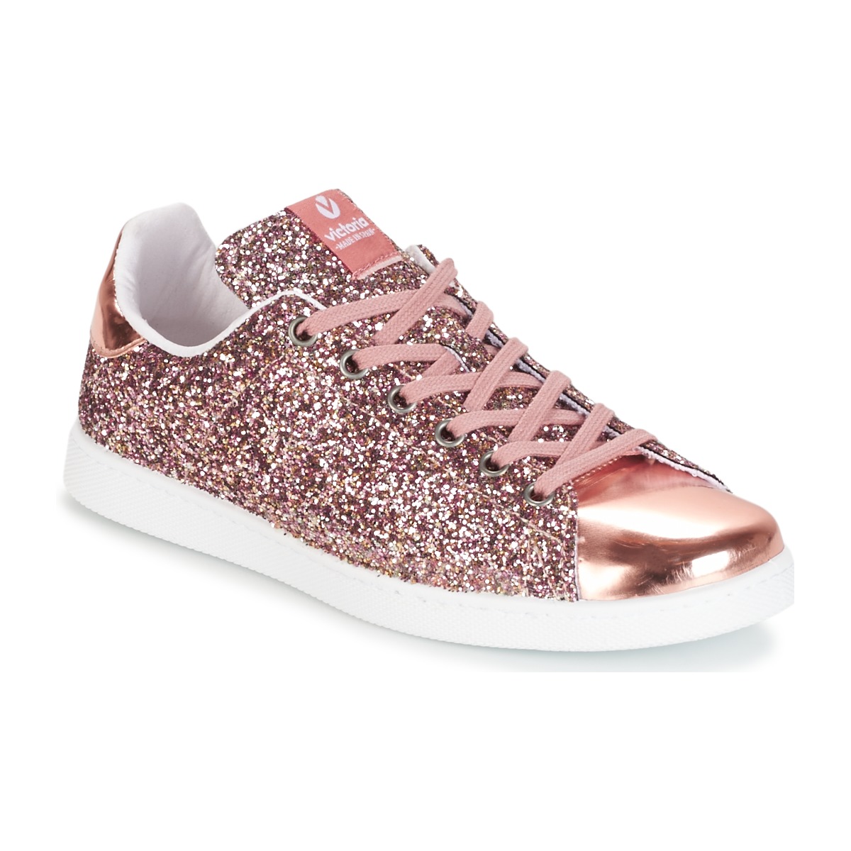 Sko Dame Lave sneakers Victoria DEPORTIVO BASKET GLITTER Pink