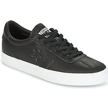 Sko Dame Lave sneakers Converse BREAKPOINT FOUNDATIONAL LEATHER OX BLACK/BLACK/WHITE Sort / Hvid