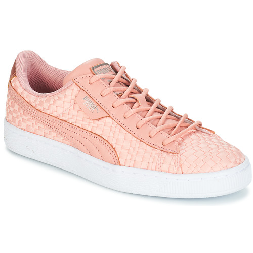 Sko Dame Lave sneakers Puma BASKET SATIN EP WN'S Pink