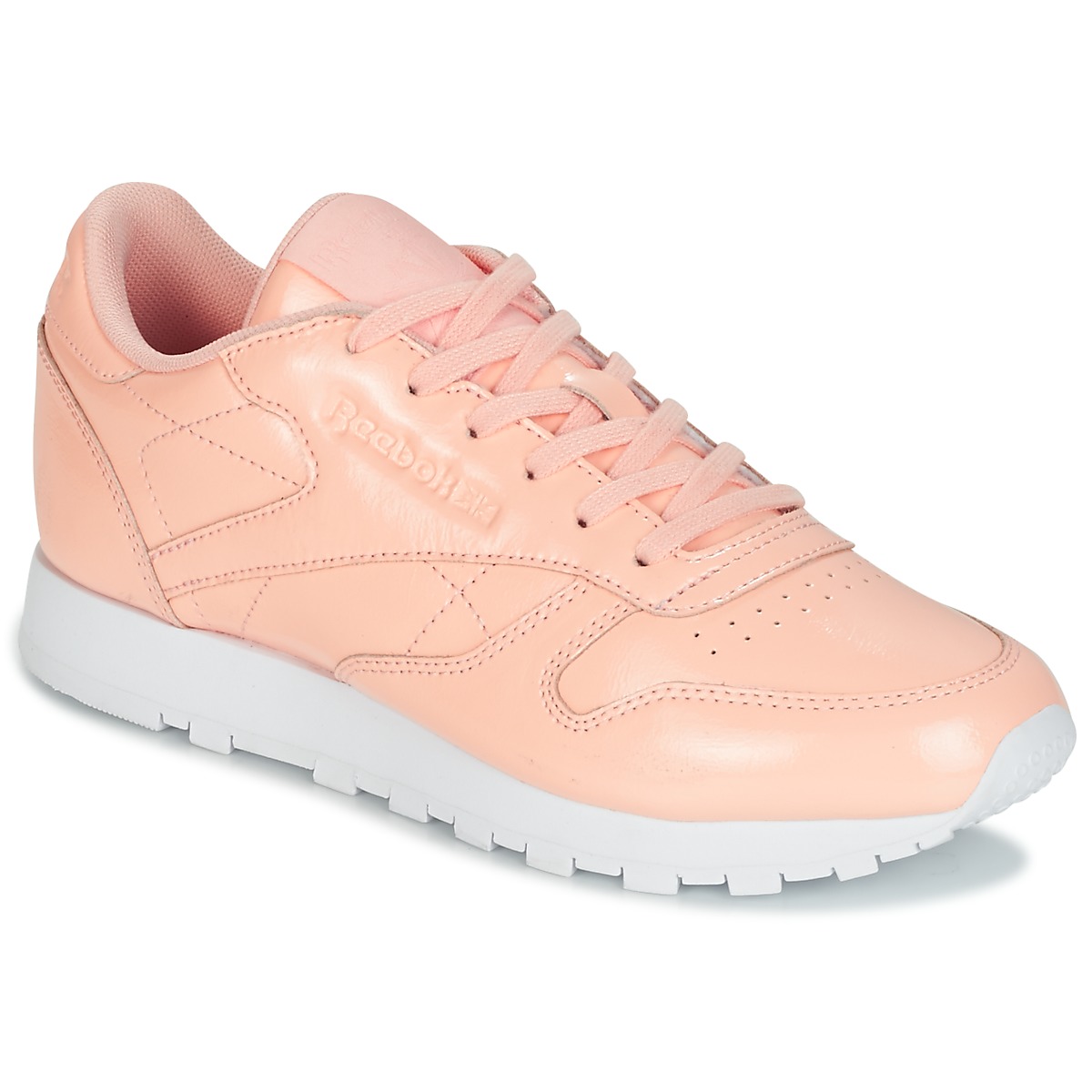 Sko Dame Lave sneakers Reebok Classic CLASSIC LEATHER PATENT Pink