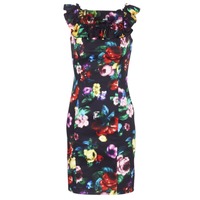 textil Dame Korte kjoler Love Moschino WVG3100 Sort / Flerfarvet