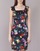 textil Dame Korte kjoler Love Moschino WVG3100 Sort / Flerfarvet