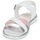 Sko Pige Sandaler Citrouille et Compagnie IZOEGL Hvid / Pink / Sølv