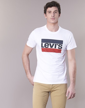 textil Herre T-shirts m. korte ærmer Levi's GRAPHIC SPORTSWEAR LOGO Hvid