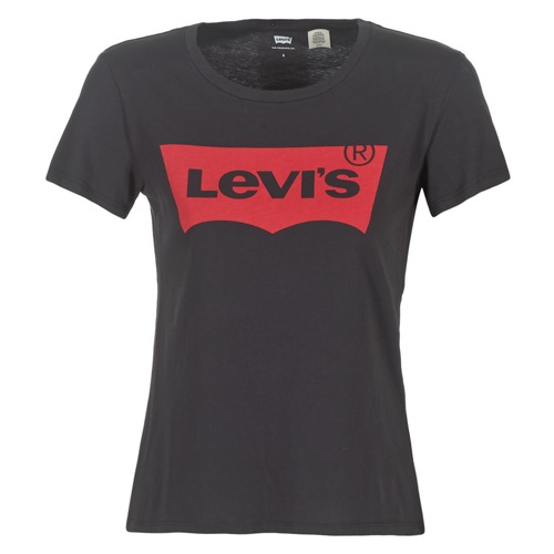 ryste bjærgning ujævnheder Levi's THE PERFECT TEE Sort - Gratis fragt | Spartoo.dk ! - textil T-shirts  m. korte ærmer Dame 160,00 Kr