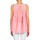 textil Dame Toppe / T-shirts uden ærmer Manoush AJOURE CARRE Hvid / Pink
