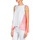 textil Dame Toppe / T-shirts uden ærmer Manoush AJOURE CARRE Hvid / Pink