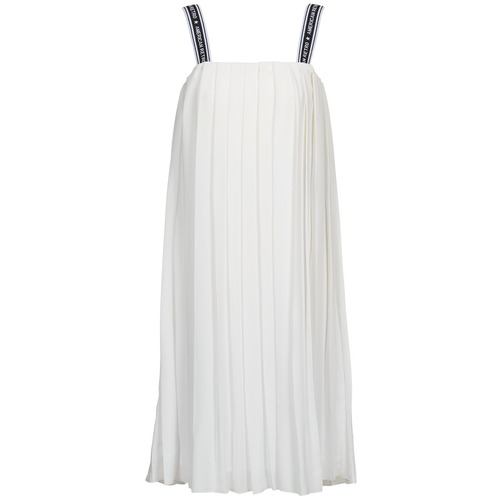 textil Dame Lange kjoler American Retro VERO LONG Hvid