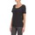 textil Dame T-shirts m. korte ærmer Calvin Klein Jeans WAGMAR SILK Sort