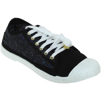 Sko Dame Lave sneakers Le Temps des Cerises Basic 02 glitter Sort