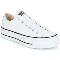 Sko Dame Lave sneakers Converse CHUCK TAYLOR ALL STAR LIFT CLEAN OX LEATHER Hvid