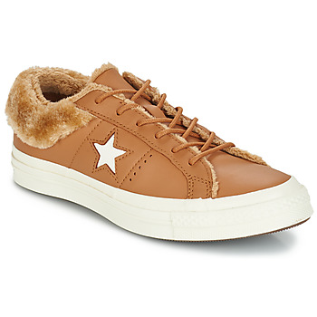 Sko Dame Lave sneakers Converse ONE STAR LEATHER OX Kamel