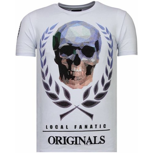 textil Herre T-shirts m. korte ærmer Local Fanatic 65012540 Hvid