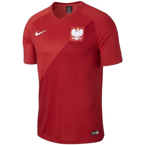 textil Herre T-shirts m. korte ærmer Nike Poland 2018 Breathe Top Rød