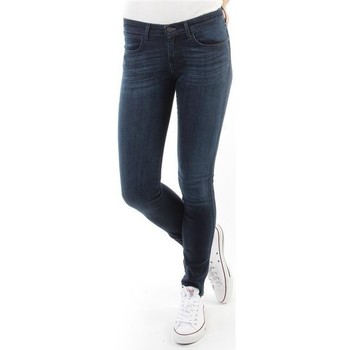 textil Dame Jeans - skinny Wrangler CORYNN BLUE SHELTER W25FU466N Blå