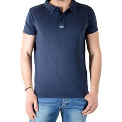 textil Herre Polo-t-shirts m. korte ærmer Deeluxe 54519 Blå