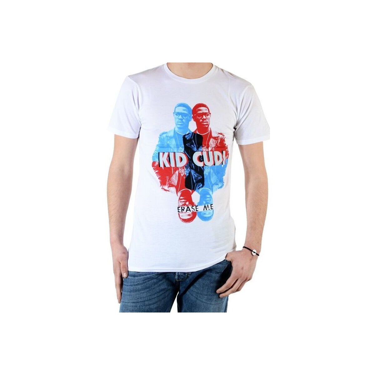 textil Herre T-shirts m. korte ærmer Eleven Paris 29600 Hvid